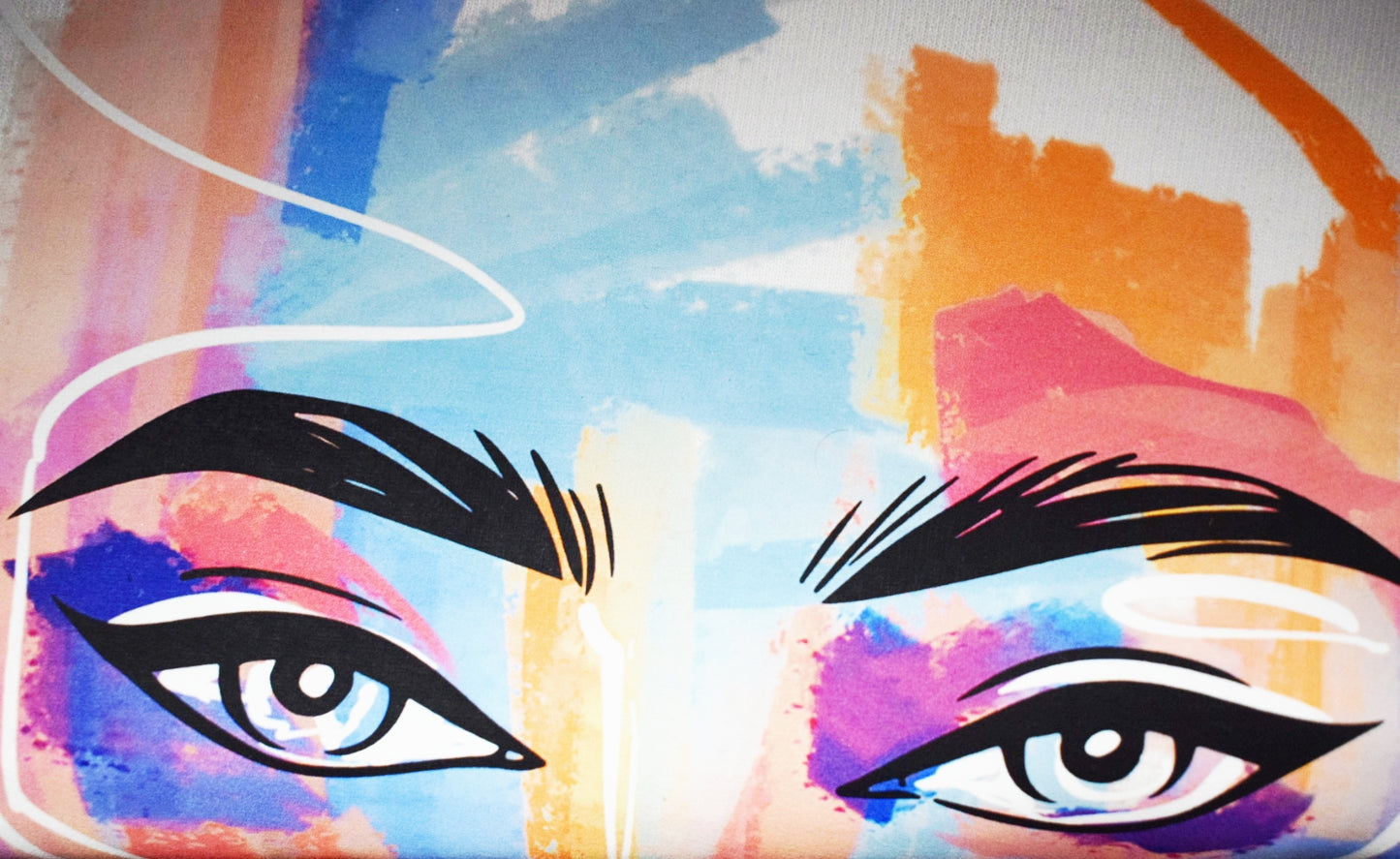 Shades of Me – Artistic Face Graphic Oversized Tee