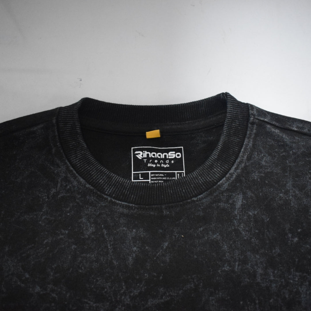 Skull Supply Acid Wash Oversized Tee