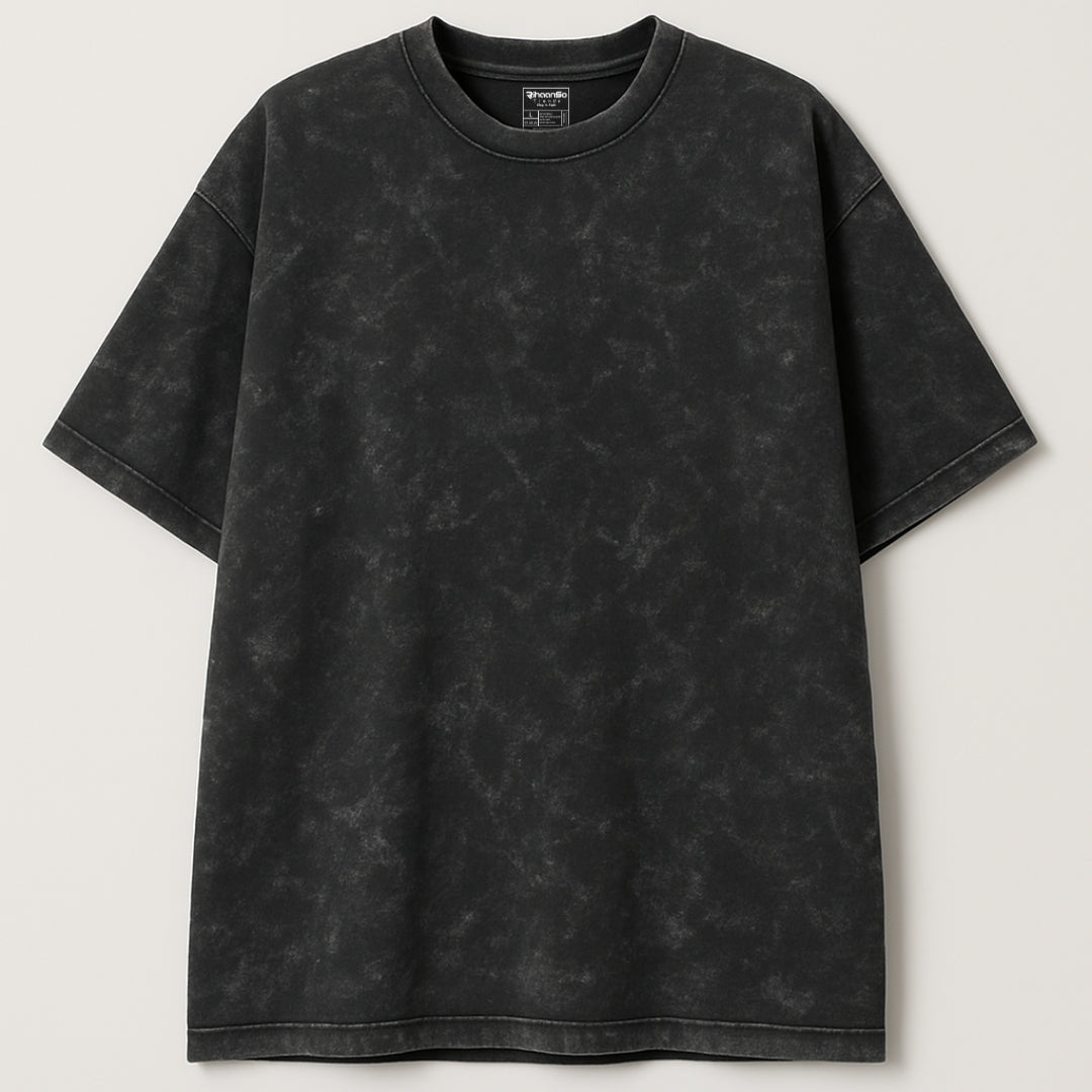 Skull Supply Acid Wash Oversized Tee