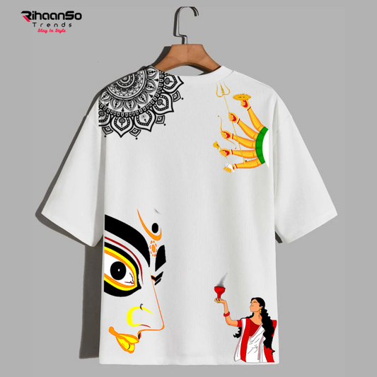Divine Durga Maa Oversized T-Shirt
