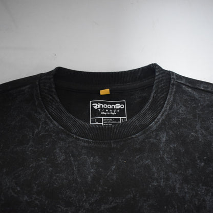 Skull Supply Acid Wash Oversized Tee